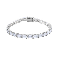 Moissanite Tennis Bracelet in Vermeil Yellow Gold Over Sterling Silver (7.25 In) 13.35 Grams 16.00 ctw