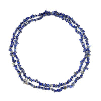 Lapis Lazuli Chips Endless Necklace 60 Inches 250.00 ctw