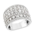 10K White Gold Diamond G-H I1 Multi Row Ring 6.90 Grams 2.00 ctw - Sticky add to cart bar