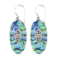Abalone Shell Trendy Earrings - Sticky add to cart bar