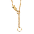 SUNDAYS CHILD Natural White Zircon Fancy Necklace 36 Inches in Vermeil Yellow Gold Over Sterling Silver 10.15 Grams 0.07 ctw - Sticky add to cart bar