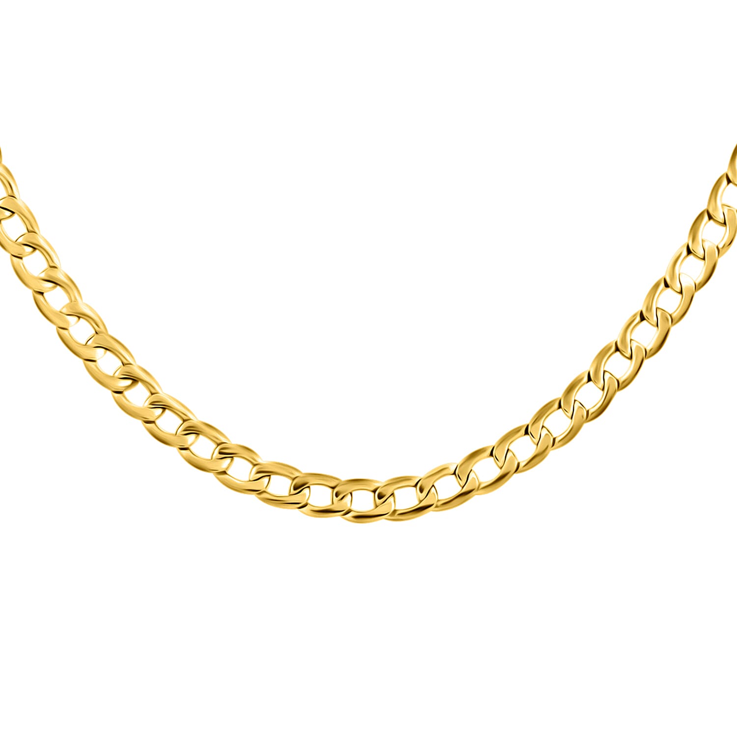 10K Yellow Gold Cuban Chain Necklace, Gold Necklace, Cuban Chain, Gold Chain, Matinee Length Necklace