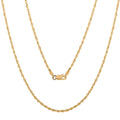 10K Yellow Gold Rope Chain Necklace , Gold Rope Necklace , 22 Inches Chain Necklace , Gold Chains For Her 1.90 Grams - Sticky add to cart bar