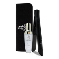 Karma Beauty Special- Supreme Ceramic 2.0 Flat Iron (Black) with Biotin Hair Serum and Heat Resistant Mat Bundle (Ships in 12-14 days)