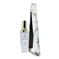 Karma Beauty Supreme Ceramic 2.0 Flat Iron (Marble) and Biotin Hair Serum Bundle