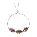 AAA Anahi Ametrine and Multi Gemstone 11.85 ctw Bolo Bracelet in Vermeil Yellow Gold and Platinum Over Sterling Silver - Sticky add to cart bar