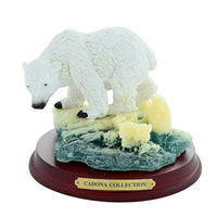 Hand Painted Resin Figurine with Stand - Polar Bear
