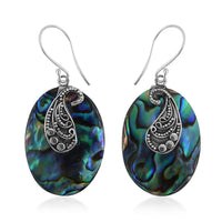 Abalone Shell Paisley Earrings