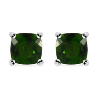 Chrome Diopside Stud Earrings in Platinum Over Sterling Silver 1.25 ctw