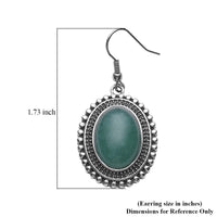 Blue Turquoise, Peridot in Earrings in Vermeil YG and Sterling Silver 2.50 ctw