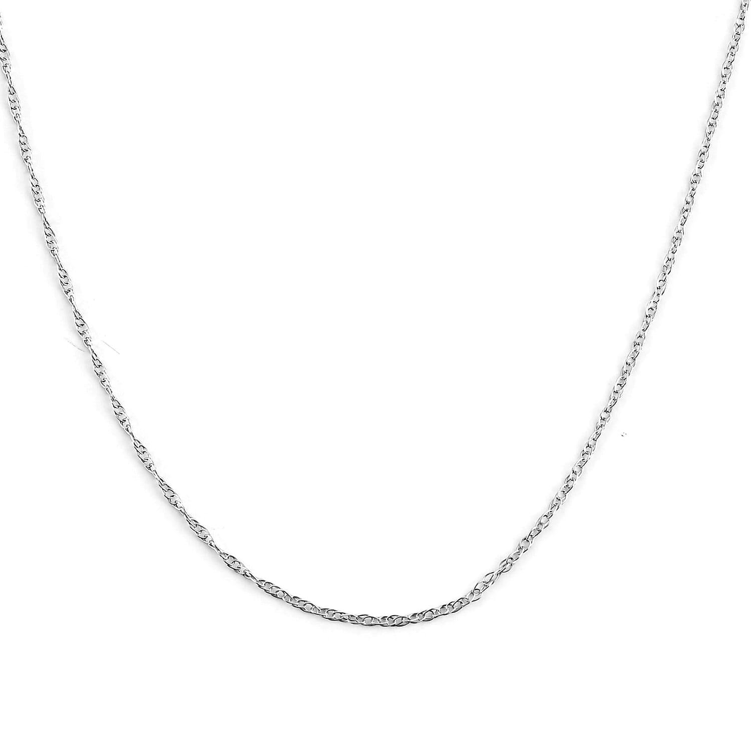 Rope Chain 16 Inches in 14K White Gold (1)