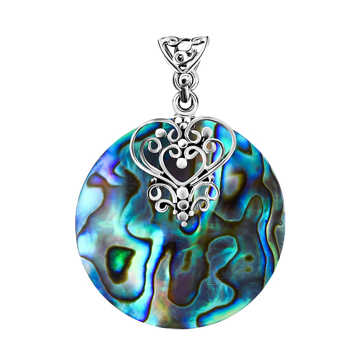 Iridescent Abalone Shell Pendant