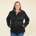 TAMSY Black Belted Coat - (S) - Sticky add to cart bar