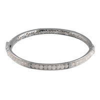 Karis Peridot Bangle Bracelet in Platinum Bond (7.25 In) 21.60 ctw