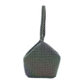 Gold Women's Sparkly Clutch Evening Bags Glitter Rhinestone Triangle Purse - Sticky add to cart bar