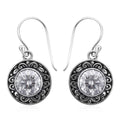 Bali Legacy Moissanite Dangle Earrings in Sterling Silver 3.60 ctw - Sticky add to cart bar