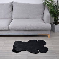 HOMESMART Black Bear Shape Rug (23.5"x31")