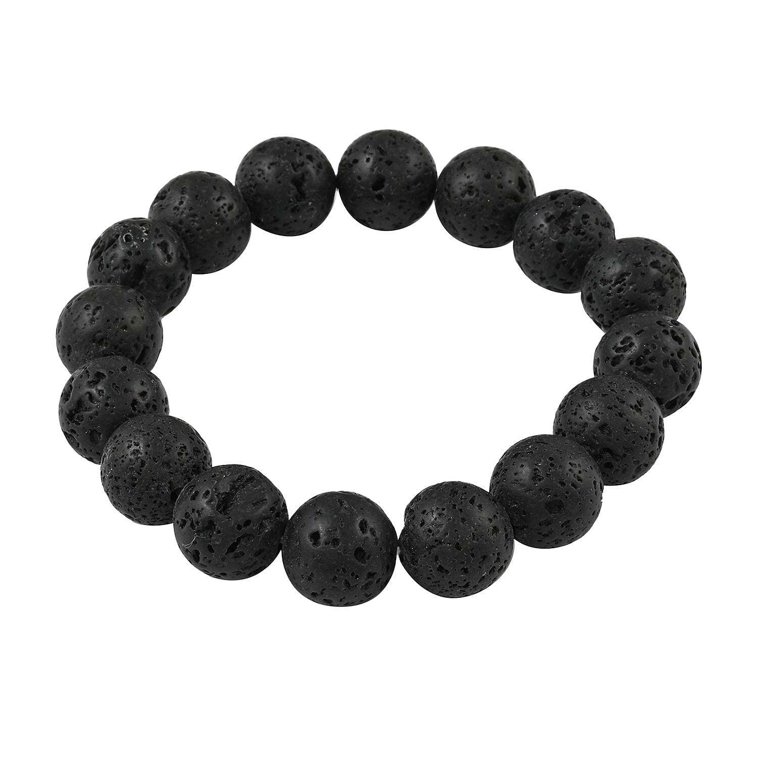 Lava Beaded Stretch Bracelet