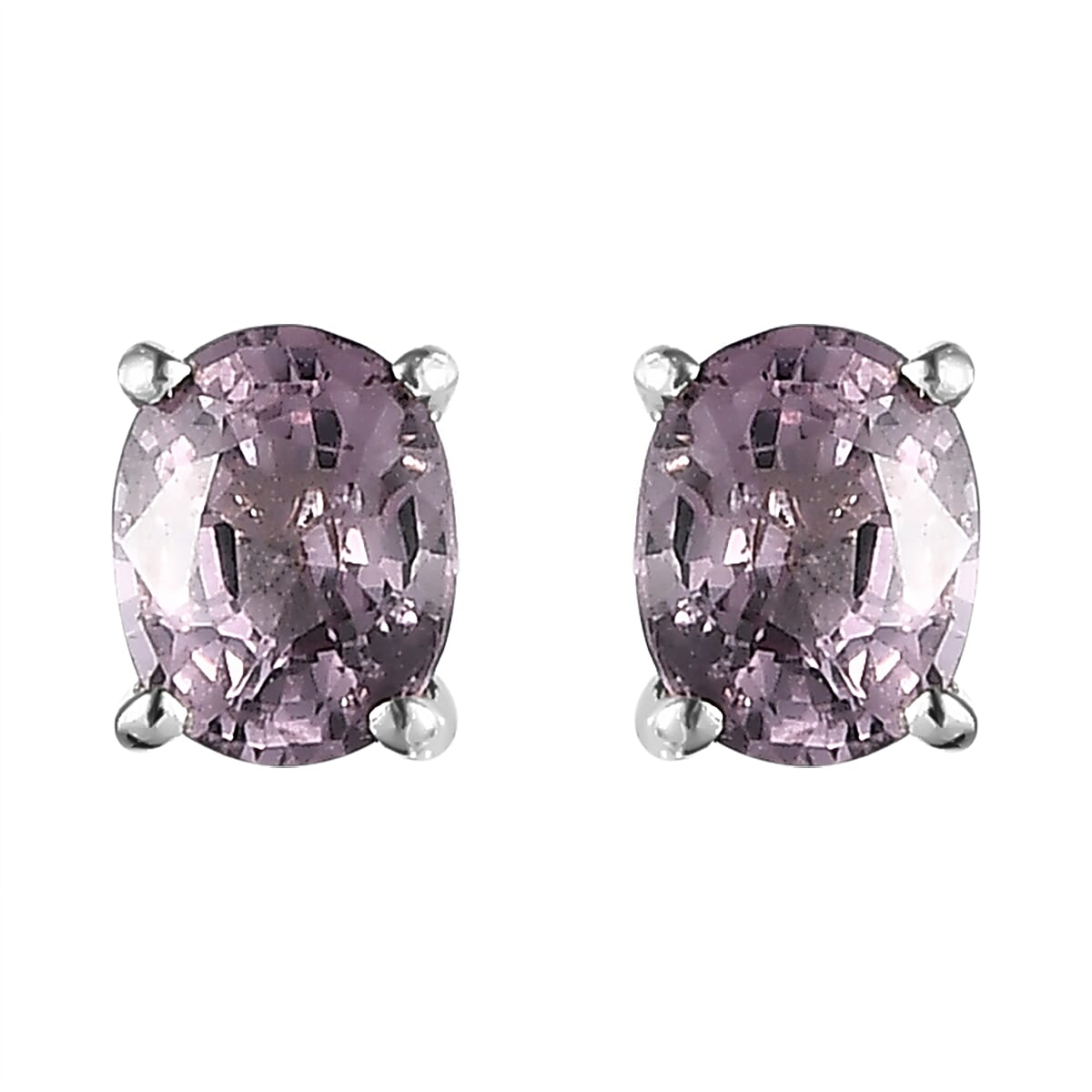 Lavender Spinel Earrings in Platinum Over Sterling Silver 0.85 ctw