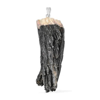 Black Kyanite Pendant in Silvertone 88.70 ctw