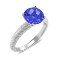 RHAPSODY 950 Platinum AAAA Tanzanite Solitaire Ring 4.75 Grams 1.50 ctw (Delivery in 10-15 Business Days) - Sticky add to cart bar