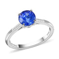 Certified & Appraised Rhapsody 950 Platinum AAAA Tanzanite Solitaire Ring 4.10 Grams 1.50 ctw (Del. 15-20 Days) - Sticky add to cart bar