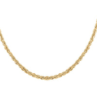 10K Yellow Gold 2mm Rope Necklace 18 Inches 1.60 Grams