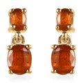Premium Tangerine Kyanite Dangle Earrings in Vermeil Yellow Gold Over Sterling Silver 1.75 ctw - Sticky add to cart bar