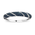 Blue Diamond Accent Ring in Platinum Over Sterling Silver - Sticky add to cart bar