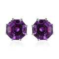 Lab Grown Color Change Sapphire Stud Earrings in Platinum Over Sterling Silver 11.25 ctw - Sticky add to cart bar