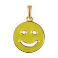 Vermeil Yellow Gold Over Sterling Silver Smiley Face Charm 2.10 Grams - Sticky add to cart bar