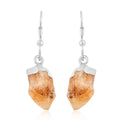Citrine Earrings in Silvertone 13.10ctw (Del. 10-15 Days) - Sticky add to cart bar