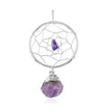 Amethyst Dream Catcher Pendant in Silvertone 12.80ctw (Del. 10-15 Days) - Sticky add to cart bar