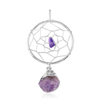 Amethyst Dream Catcher Pendant in Silvertone 12.80ctw (Del. 10-15 Days)
