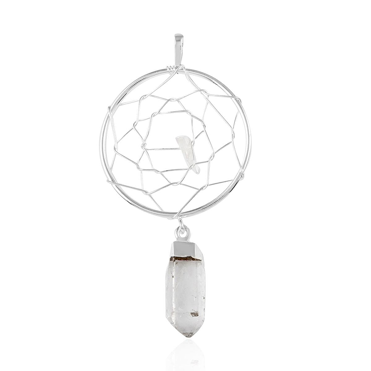 Amethyst Dream Catcher Pendant in Silvertone 12.80ctw (Del. 10-15 Days)