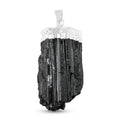 Black Tourmaline Pendant in Silvertone 100.30 ctw - Sticky add to cart bar