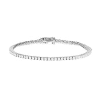 Luxoro 14K White Gold Diamond G-H, I2-I3 Tennis Bracelet (7.50 In) 8.85 Grams 3.00 ctw