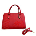 Red Faux Leather Shoulder Bag (11"x7.87"x4.33") - Sticky add to cart bar
