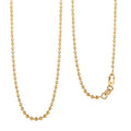14K Yellow Gold 2mm Moon Chain Necklace (18 Inches) (5.70 g) - Sticky add to cart bar