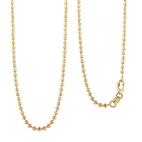14K Yellow Gold 2mm Moon Chain Necklace (18 Inches) (5.70 g)