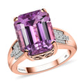 Iliana 18K Rose Gold AAAA Patroke Kunzite and G-H SI Diamond Ring (Size 6.0) 5.50 Grams 10.40 ctw - Sticky add to cart bar