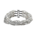 Malagasy Labradorite Multi-row Bracelet in Sterling Silver (7.25 In) 118.00 ctw - Sticky add to cart bar