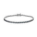 Venice Blue Diamond I1-I2 Tennis Bracelet in Platinum Over Sterling Silver (7.25 In) 1.50 ctw - Sticky add to cart bar