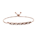Marropino Morganite and Champagne Zircon Bolo Bracelet in Vermeil Rose Gold Over Sterling Silver 2.25 ctw - Sticky add to cart bar
