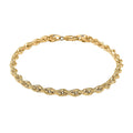 10K Yellow Gold 4mm Rope Chain Bracelet (8.00 In) 2.8 Grams - Sticky add to cart bar