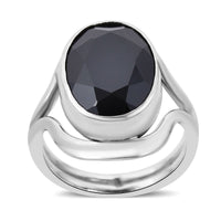 Bali Legacy Thai Black Spinel Ring in Sterling Silver 14.75 ctw