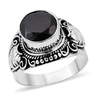 Bali Legacy Shungite Solitaire Ring in Sterling Silver (Size 10.0) 1.75 ctw