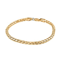 10K Yellow Gold 3mm Palma Bracelet (8.00 In) 3.60 Grams