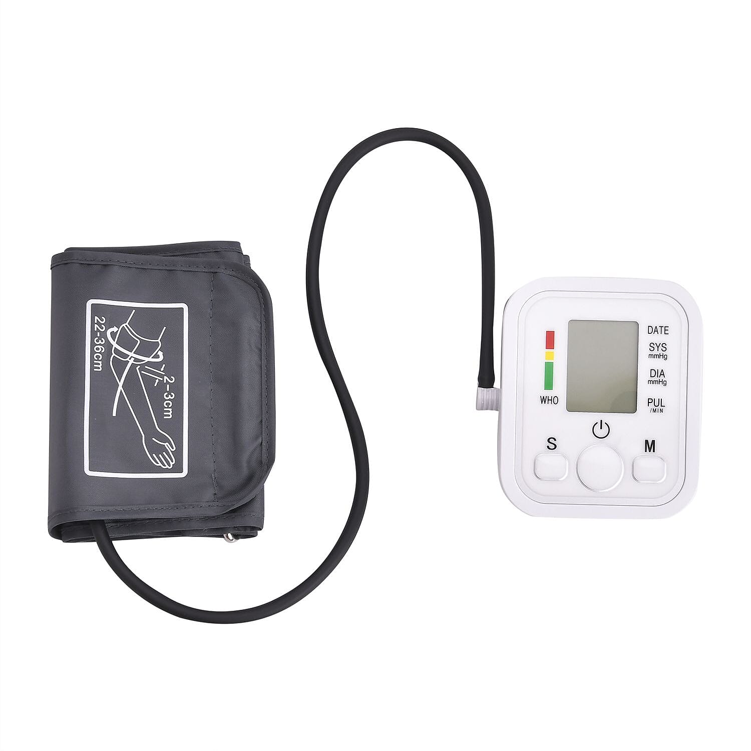 Automatic Arm Style Electronic Blood Pressure Monitor - White (4xAAA Batteries Not Included)