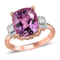 Iliana 18K Rose Gold AAAA Patroke Kunzite and Diamond G-H SI Ring (Size 6.0) 6.60 ctw (Del. 10-15 Days) - Sticky add to cart bar